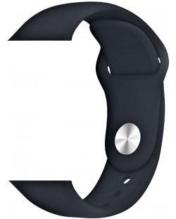 Каишка Trender - Silicone, Apple Watch, 44/45 mm, черна