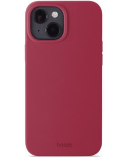 Калъф Holdit - Silicone, iPhone 15, Red Velvet