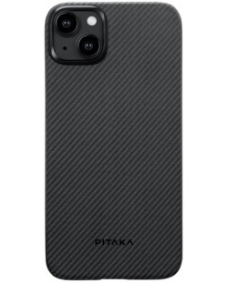Калъф Pitaka - Fusion MagEZ 4 600D, iPhone 15 Plus, Grey Twill