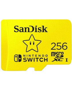 Карта памет SanDisk - 256GB, microSDXC, за Nintendo Switch, UHS-I