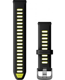 Каишка Garmin - QR Silicone, Venu 3S, 18 mm, Black/Amp Yellow/Slate