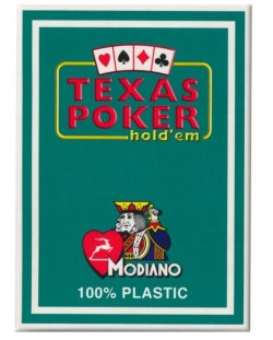 Карти Modiano Poker Index Casino - зелен гръб