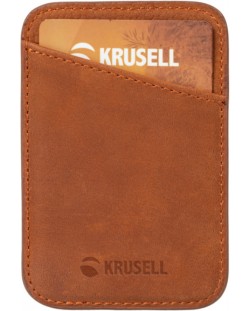 Картодържател Krusell - iPhone MagSafe, кафяв