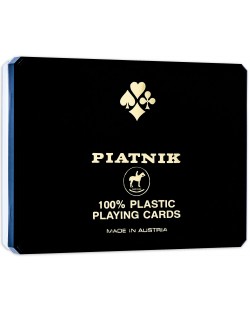 Карти за игра Piatnik - 100% Пластик (2 тестета)
