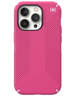 Калъф Speck - Presidio 2 Grip MagSafe, iPhone 14 Pro, розов