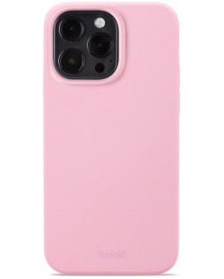 Калъф Holdit - Silicone, iPhone 15 Pro Max, розов