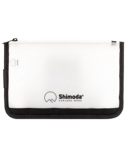 Калъф за аксесоари Shimoda - Travel Pouch, бял/черен