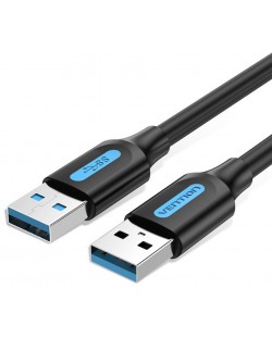 Кабел Vention - CONBG, USB-A/USB-A, 1.5 m, черен
