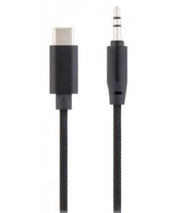 Аудио кабел TnB - 2075100306, USB-C/жак 3.5 mm, 1.2 m, черен