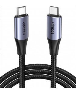Кабел Ugreen - US355, USB-C/USB-C, 1 m, черен