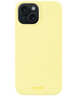 Калъф Holdit - Silicone, iPhone 15, Lemonade