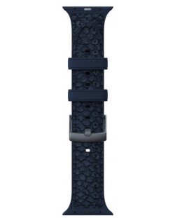 Каишка Njord - Salmon Leather, Apple Watch, 40/41 mm, тъмносиня