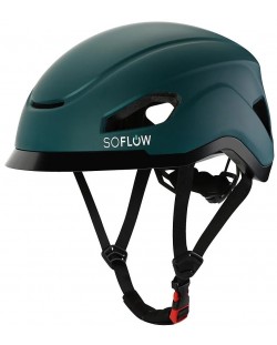 Каска SoFlow - Smart, черна/зелена