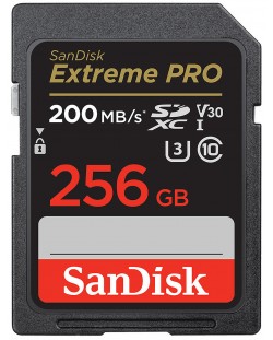 Карта памет SanDisk - Extreme PRO, 256GB, SDXC, Class10