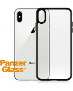 Калъф PanzerGlass - Clear, iPhone XS Max, прозрачен/черен