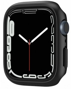 Рамка Spigen - Thin Fit, Apple Watch 7, 41 mm, черна