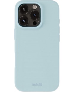 Калъф Holdit - Silicone, iPhone 16 Pro, Mineral Blue