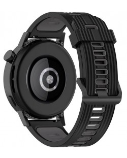 Каишка Techsuit - W002, Galaxy Watch/Huawei Watch, 20 mm, черна