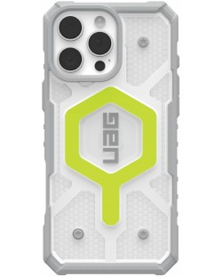 Калъф UAG - Pathfinder Clear MagSafe, iPhone 16 Pro Max, Active Neon