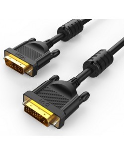 Кабел VCom - CG442GD, DVI/DVI Dual Link, 3m, черен