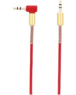 Аудио кабел Tellur - TLL311061, жак 3.5 mm/жак 3.5 mm, 1.5 m, червен