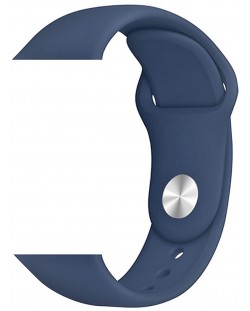 Каишка Trender - Silicone, Apple Watch, 44/45 mm, тъмносиня