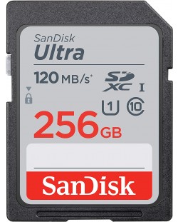 Карта памет SanDisk - Ultra, 256GB, SDXC, Class10
