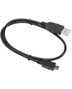 Кабел Manhattan - 2075100057, USB-A/Micro USB, 0.5 m, черен
