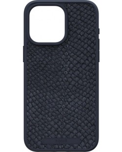 Калъф Njord - Salmon Leather MagSafe, iPhone 15 Pro Max, черен