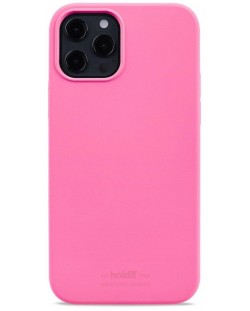 Калъф Holdit - Silicone, iPhone 12/12 Pro, розов