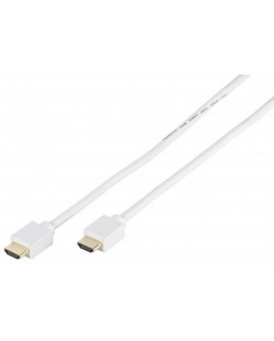 Кабел Vivanco - 47164, HDMI/HDMI с Ethernet, 1m, бял
