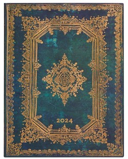 Календар-бележник Paperblanks Astra - Вертикален, 88 листа, 2024