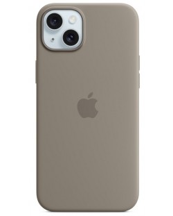 Калъф Apple - Silicone MagSafe, iPhone 15 Plus, Clay