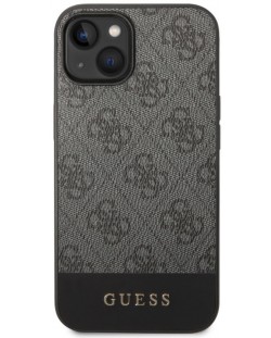 Калъф Guess - 4G Stripe, iPhone 14/13, сив