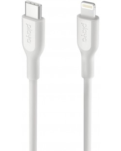 Кабел Belkin - Playa, USB-C/Lightning, 1 m, бял