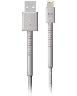 Кабел Fresh N Rebel - USB-A/Lightning, 1.5 m, светлосив