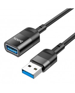Кабел Hoco - U107, USB-A/USB-A, 1.2 m, черен