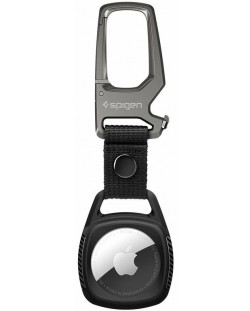 Ключодържател Spigen - Rugged Armor, Apple AirTag, черен