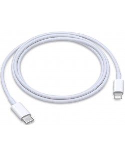 Кабел Apple - muq93zm/a, USB-C/Lightning, 1 m, бял