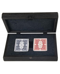 Карти за игра Manopoulos, дървена кутия с принт крокодилска кожа
