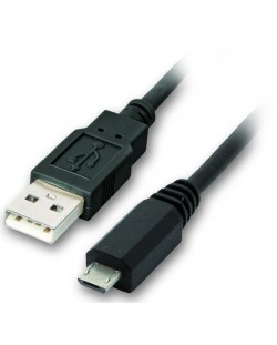 Кабел VCom - CU271, USB-A/Micro USB, 1 m, черен