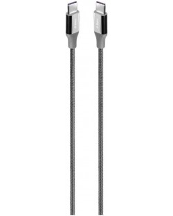 Кабел ttec - AlumiCable, Fast Charge, USB-C/USB-C, 1.5 m, 100W, сив