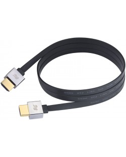 Кабел Real Cable - HD-ULTRA HDMI 2.0 4K, 1.5 m, черен/сребрист