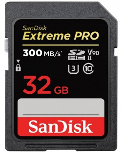 Карта памет SanDisk - Extreme PRO, 32GB, SDHC, UHS-II V90 U3 