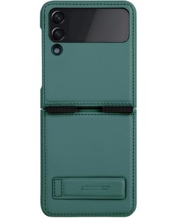 Калъф Nillkin - Qin Leather, Galaxy Z Flip4, зелен