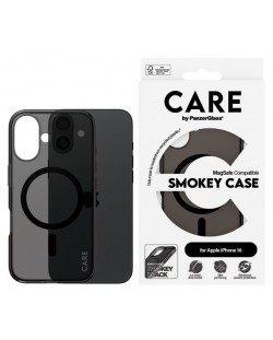 Калъф CARE - Flagship Smokey MagSafe, iPhone 16, черен