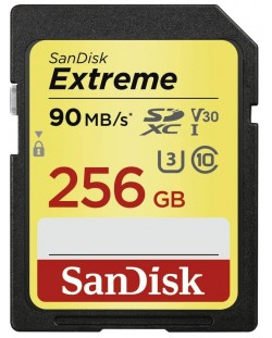 Карта памет SanDisk - Extreme, 256GB, SDXC, Class10