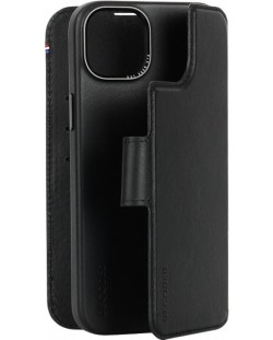 Калъф Decoded - Leather Wallet, iPhone 15 Plus, черен