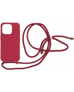 Калъф Mobile Origin - Lanyard, iPhone 15 Pro, Cherry