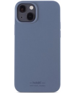 Калъф Holdit - Silicone, iPhone 13/14, Pacific Blue